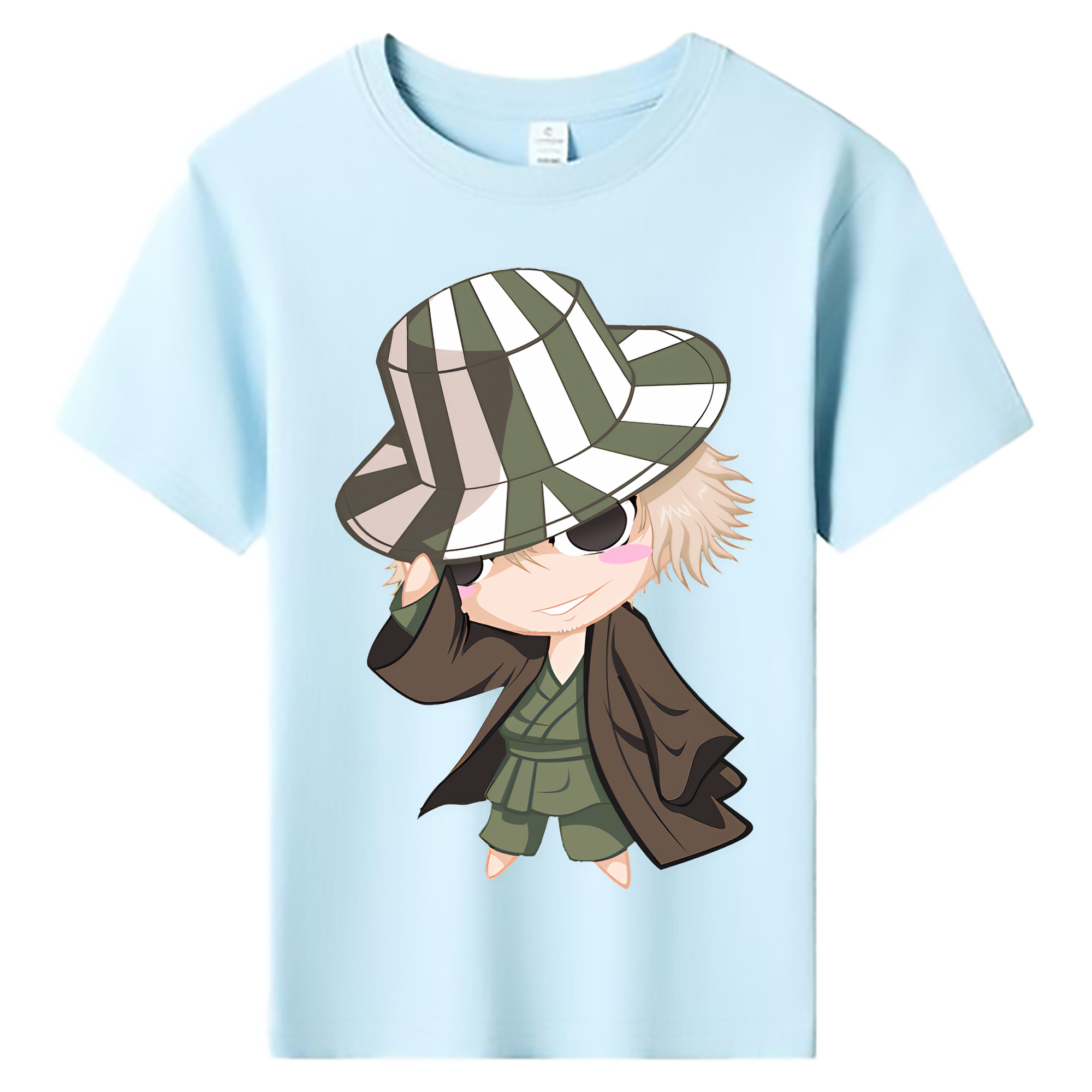 （画像用） "ブリーチ 浦原 喜助（うらはら きすけ） BLEACH Urahara Kisuke " 綿100％キッズTシャツ（フロントプリント）